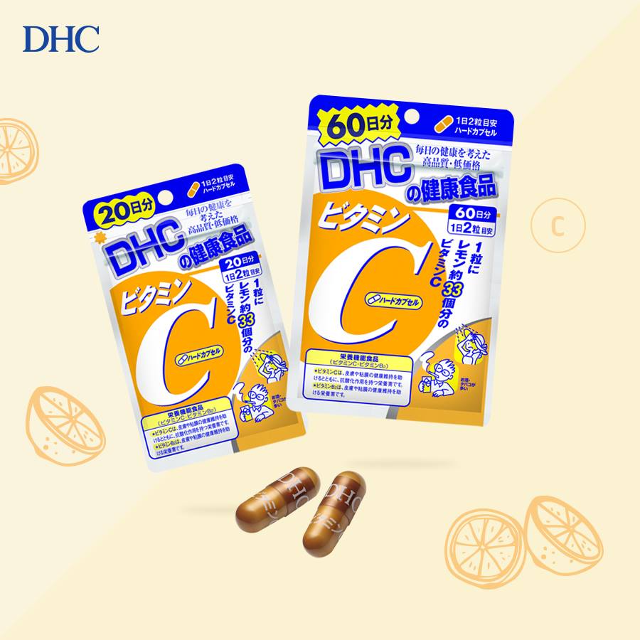 Viên uống DHC bổ sung vitamin C 60 ngày của Nhật Bản