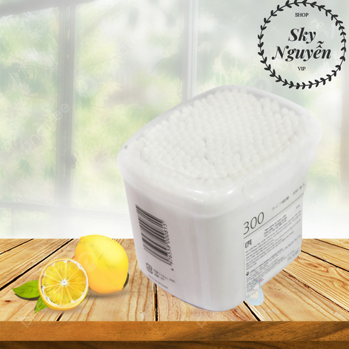 Tăm Bông LIFE Okamura 300 Que – Bông Mềm, An Toàn, Chuẩn Nhật Bản