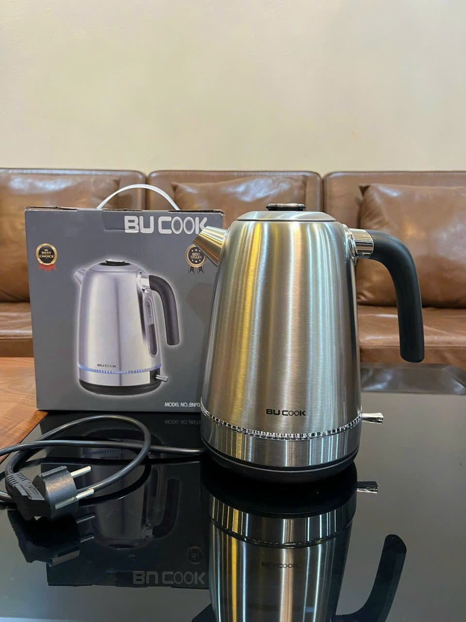 ẤM ĐUN NƯỚC SIÊU TỐC INOX 304 1.7L – BUCOOK
