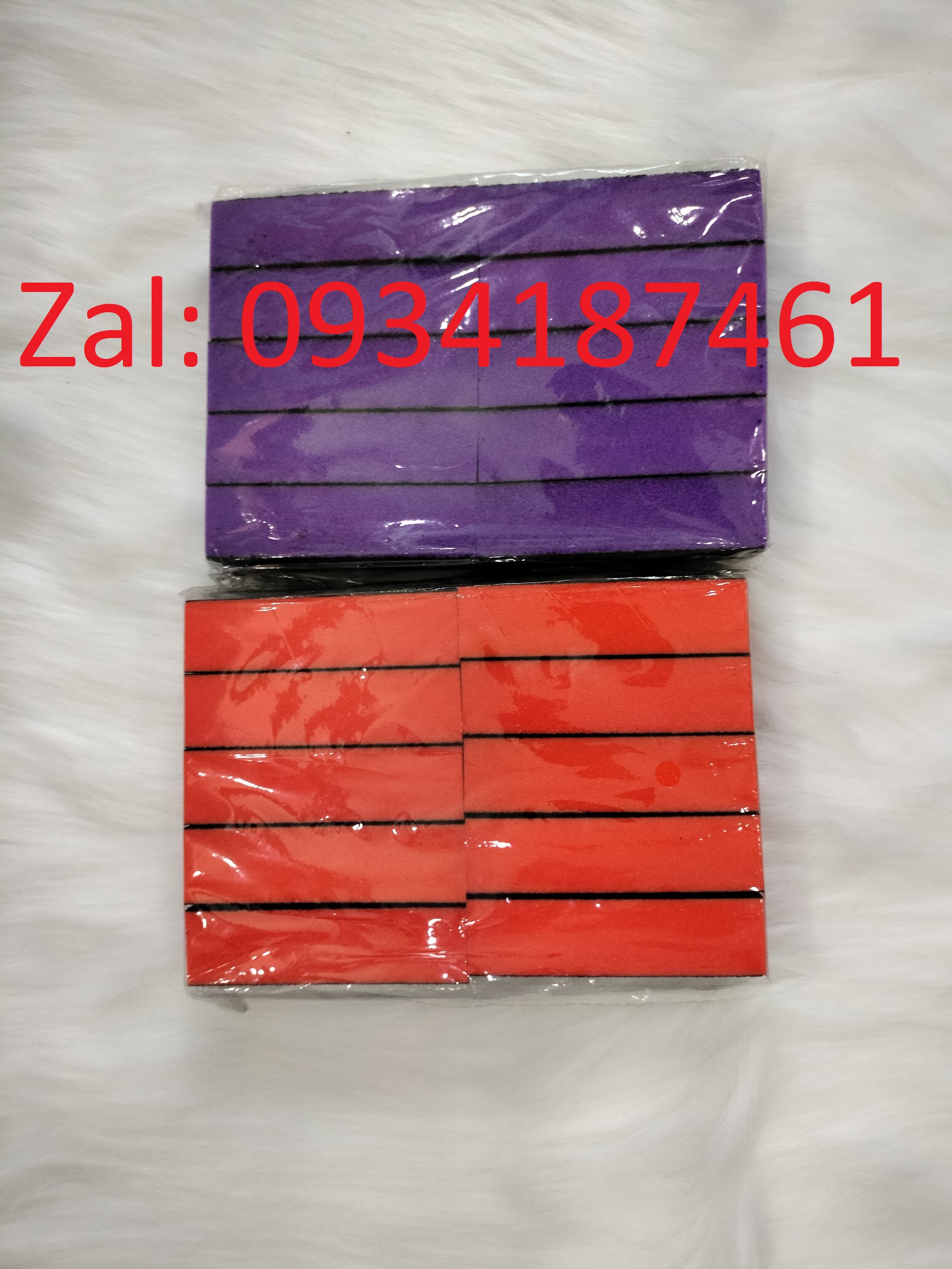 Buffer chà móng 3 mặt - màu ngẫu nhiên