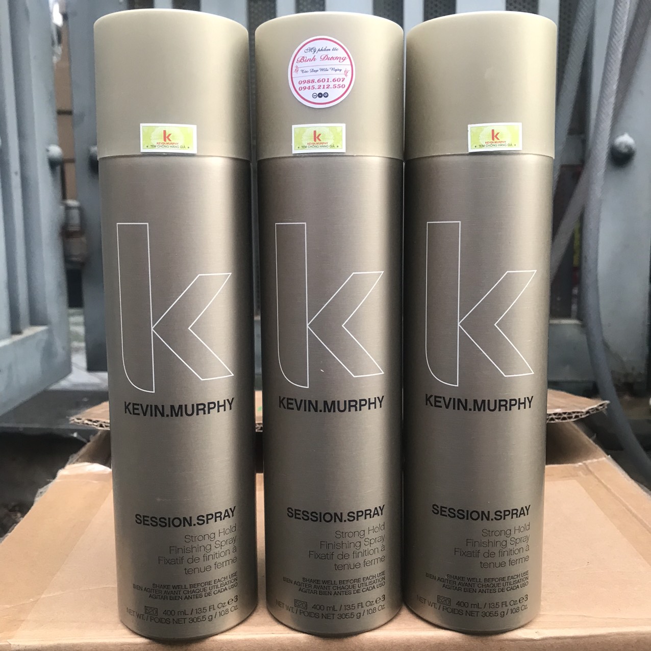 Gôm xịt dạng cứng KEVIN.MURPHY SESSION SPRAY 370ml NEW