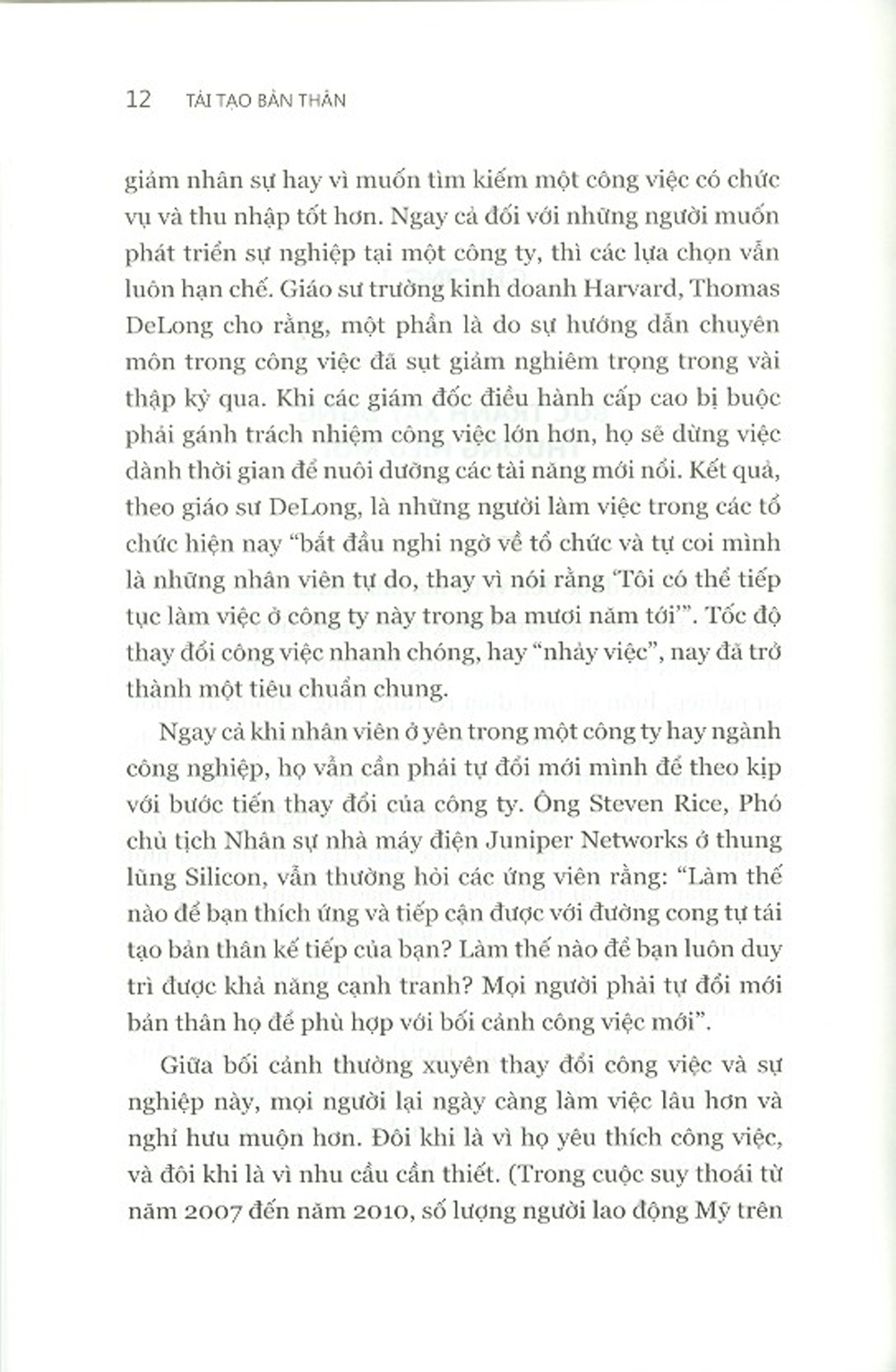Tái Tạo Bản Thân
