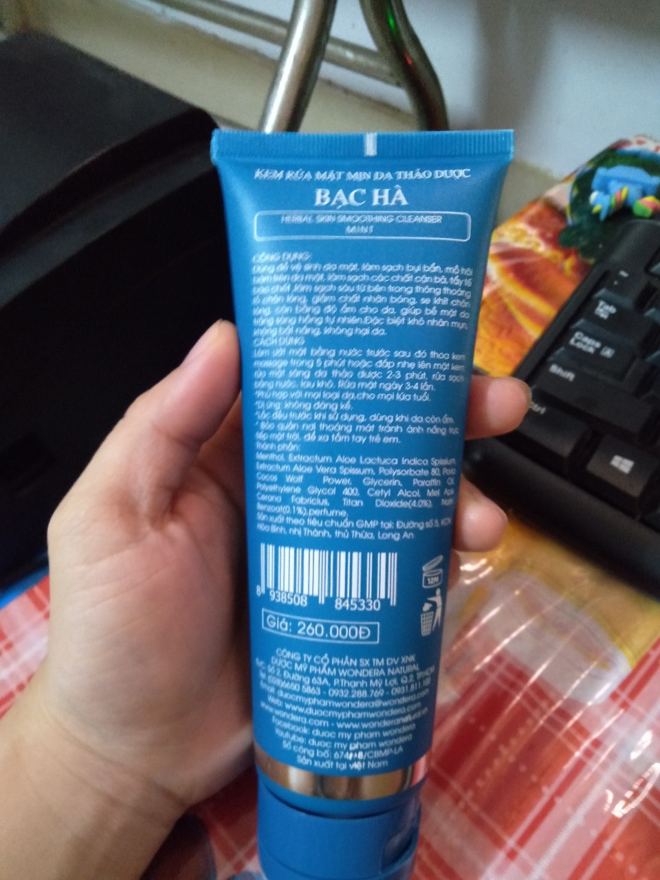 [HCM]Kem Rửa Mặt Mịn Da Thảo Dược Wondera 150g