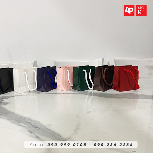 10 TÚI GIẤY KRAFT 10 X 10 X 5CM [ NHIỀU MÀU ] Q7