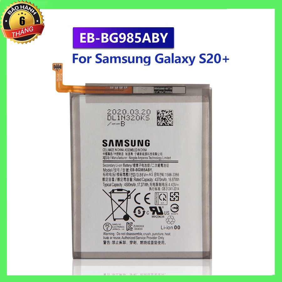 Pin samsung galaxy s20+ zin bảo hành 6 tháng
