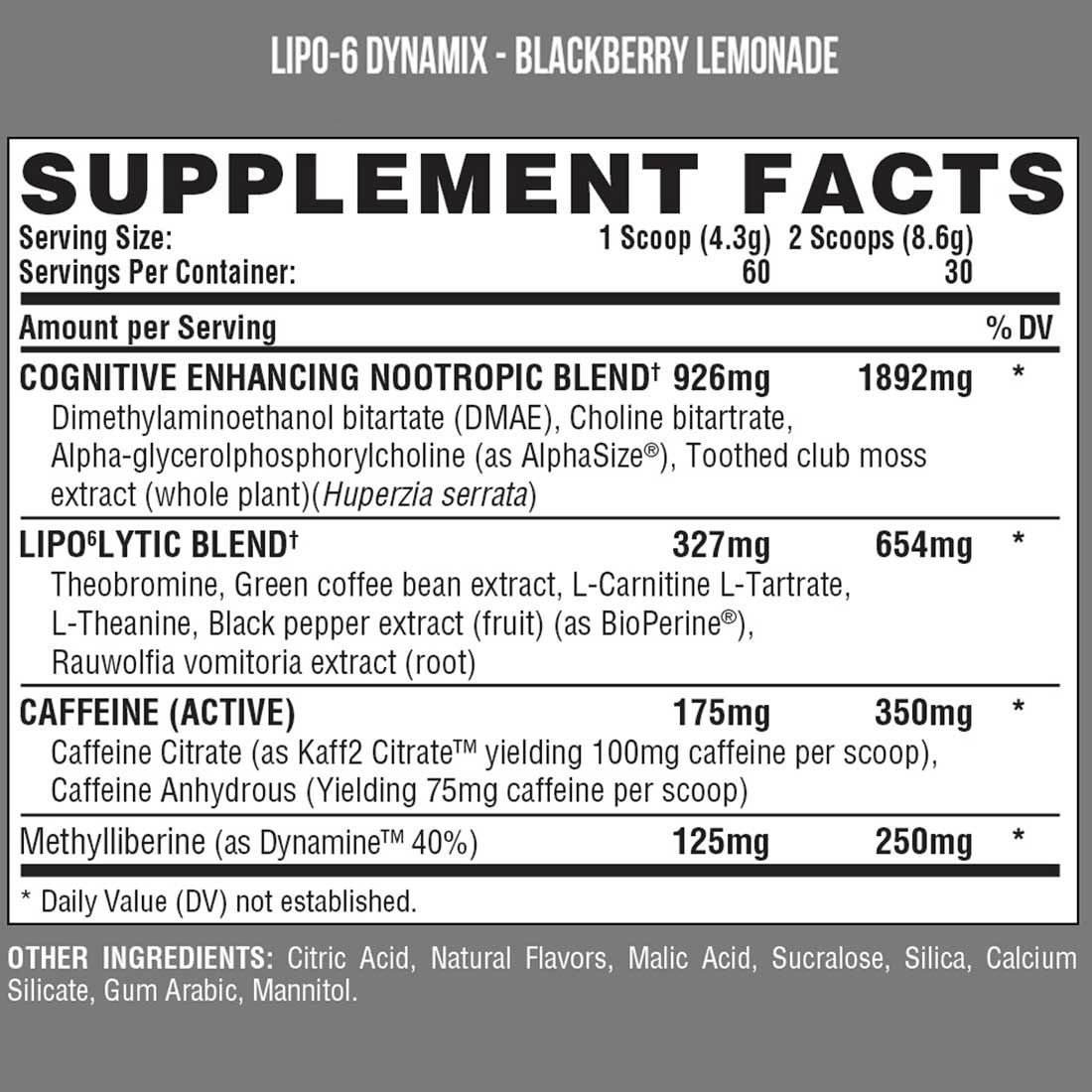 Giảm MỡNutrex Giảm Cân Lipo 6 Dynamix Pre-workout Tăng Sức Mạnh Kiêm Đốt Mỡ