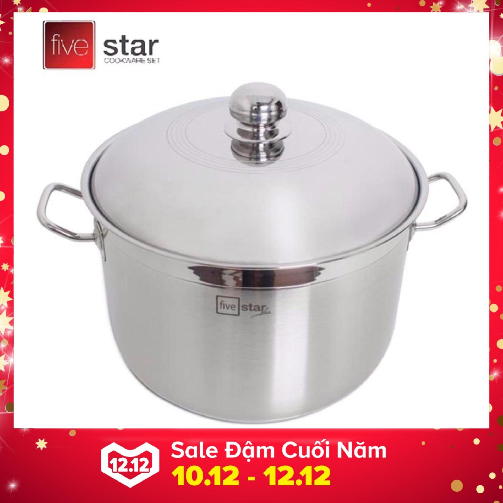 Nồi luộc gà Inox 304 Fivestar 36cm dùng bếp từ