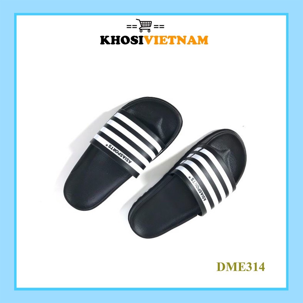 Dép Nhựa Sọc  đen trắng DK333