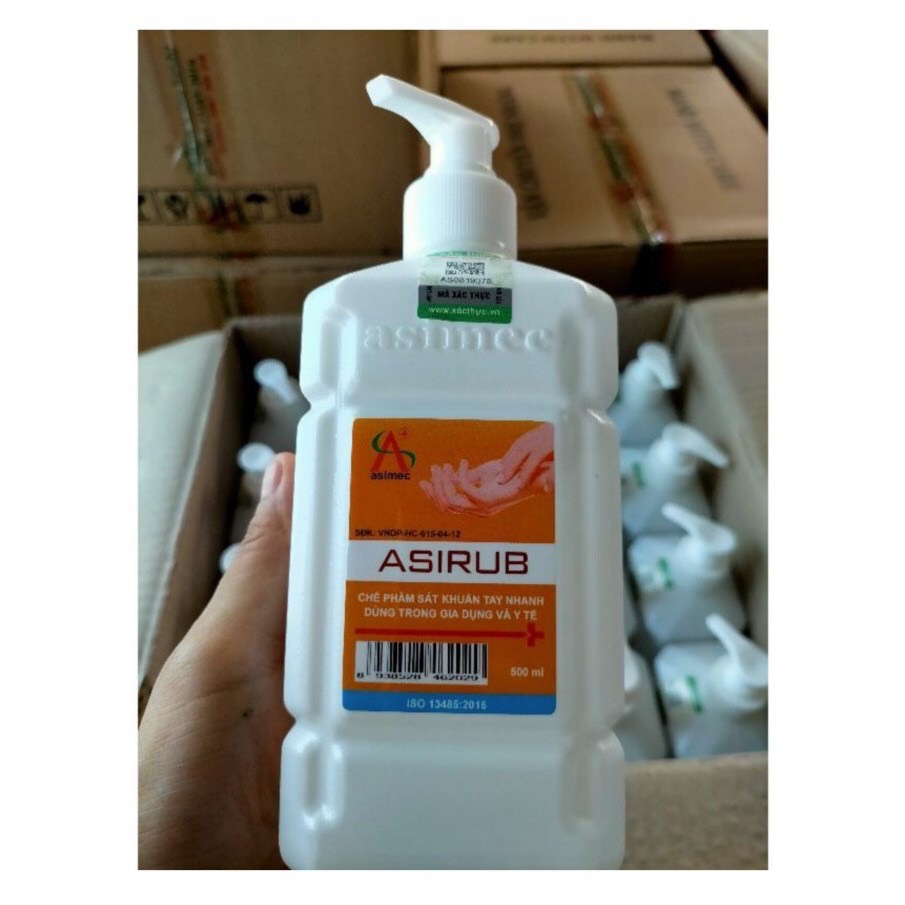 Nước sát khuẩn tay nhanh Asirub 500ml