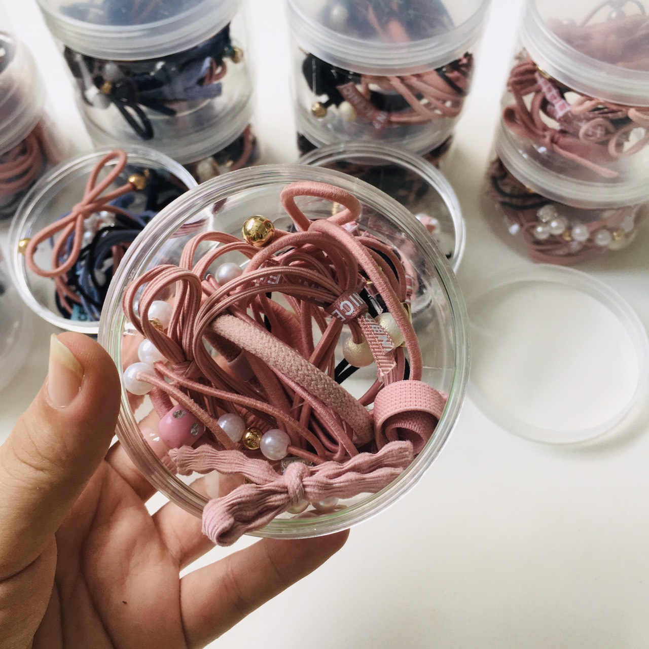 Hộp 12 cột tóc nữ cực xinh phong cách Hàn Quốc - Selenshop