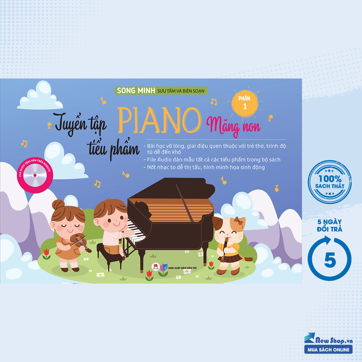 Sách - tuyển tập tiểu phẩm piano măng non phần 1 - newshop