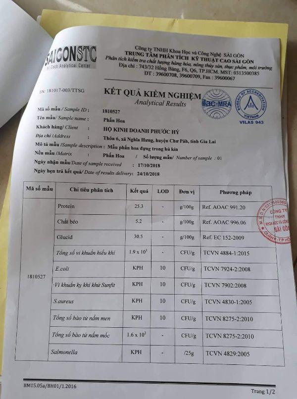 phấn hoa nguyên chất Phước Hỷ 500g