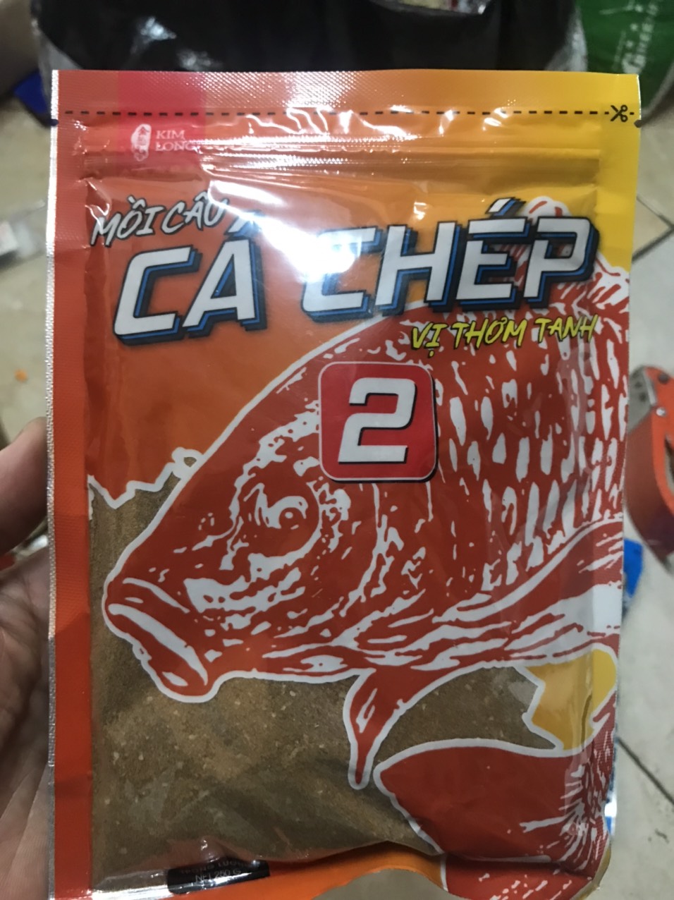 MỒI CÂU CÁ CHÉP KIM LONG SỐ 1 - 2 - 3 Vị Thơm, Tanh 250gr