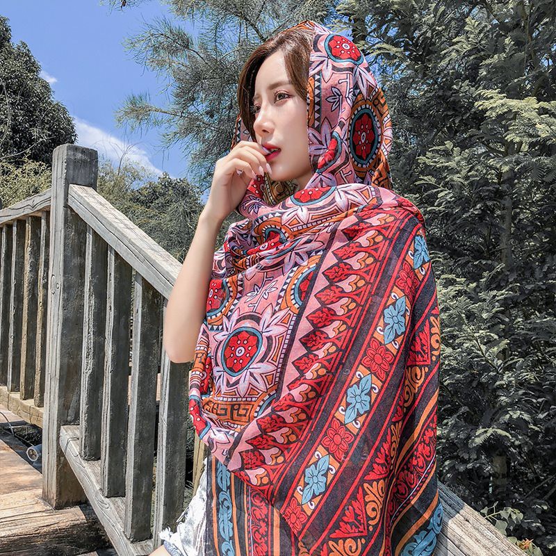 Khăn Choàng Thổ Cẩm Đi Biển