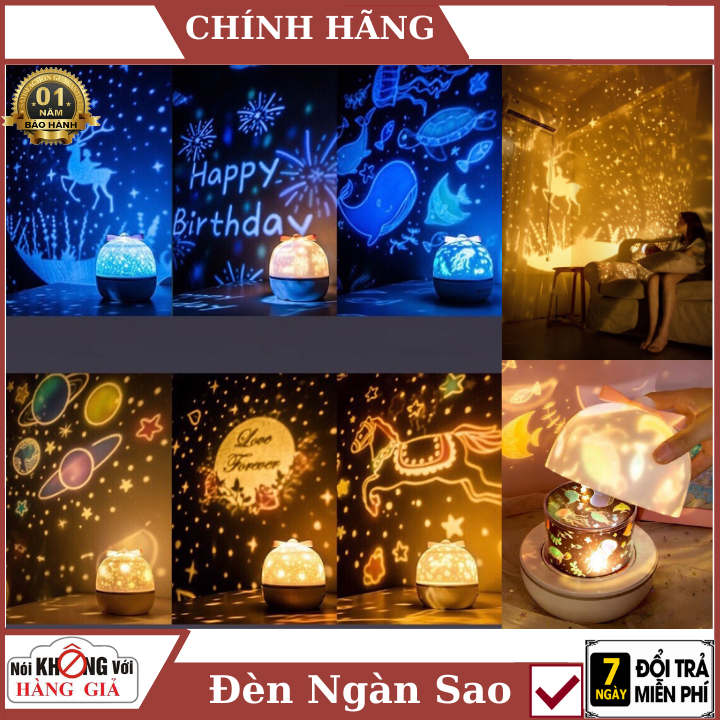 Đèn ngủ chiếu sao vũ trụ đại dương sinh nhật cổ tích xoay tự động dùng trang trí phòng ngủ tuyệt đẹp , đèn bàn , đèn ngủ , đèn ngàn sao , đèn trang trí