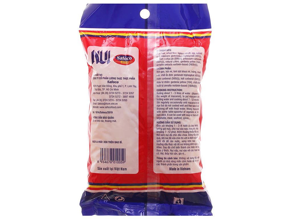 Safoco Dried Shrimp Pasta, 500g Pack