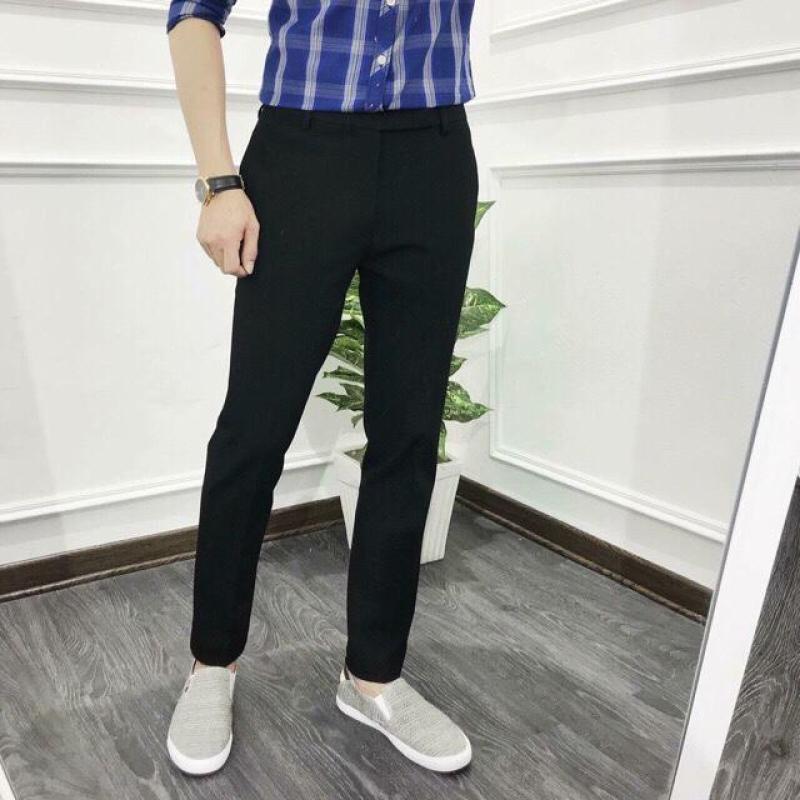 Quần Âu Nam Đen loại đẹp Quần Tây nam màu Đen co dãn không nhăn không xù dáng hàn quốc, Quan au nam giá rẻ