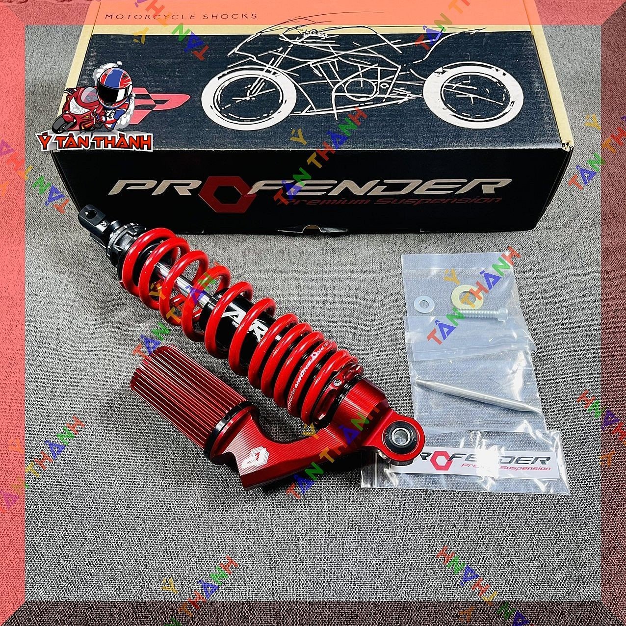 Phuộc Profender vario bình dầu trên