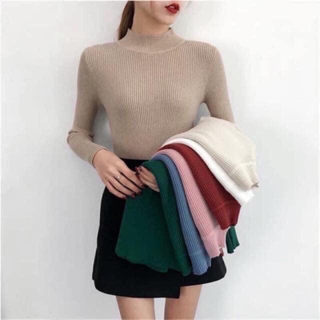 Áo len tăm cổ 3 phân Hàng Quảng Châu loại 1
