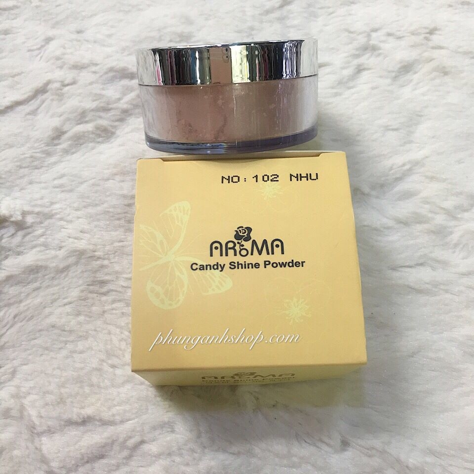 (mẫu mới) Phấn phủ bột kiềm dầu AROMA (A nhỏ)