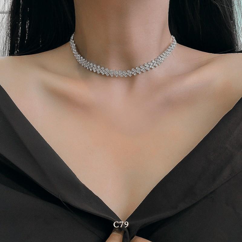 Dây chuyền đính đá basic thời trang sang trọng dành cho nữ Annie C79