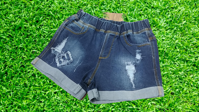[HCM]Quần sọt jean lưng thun