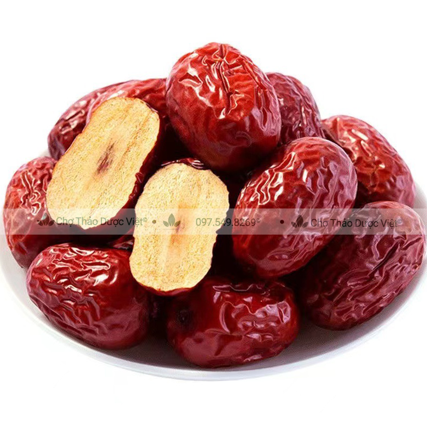 Táo đỏ Hàn Quốc 100g, trà táo đỏ Tân Cương, quả to, dày thịt, hạt nhỏ, vị ngọt, dùng ăn vặt, pha trà, hầm canh