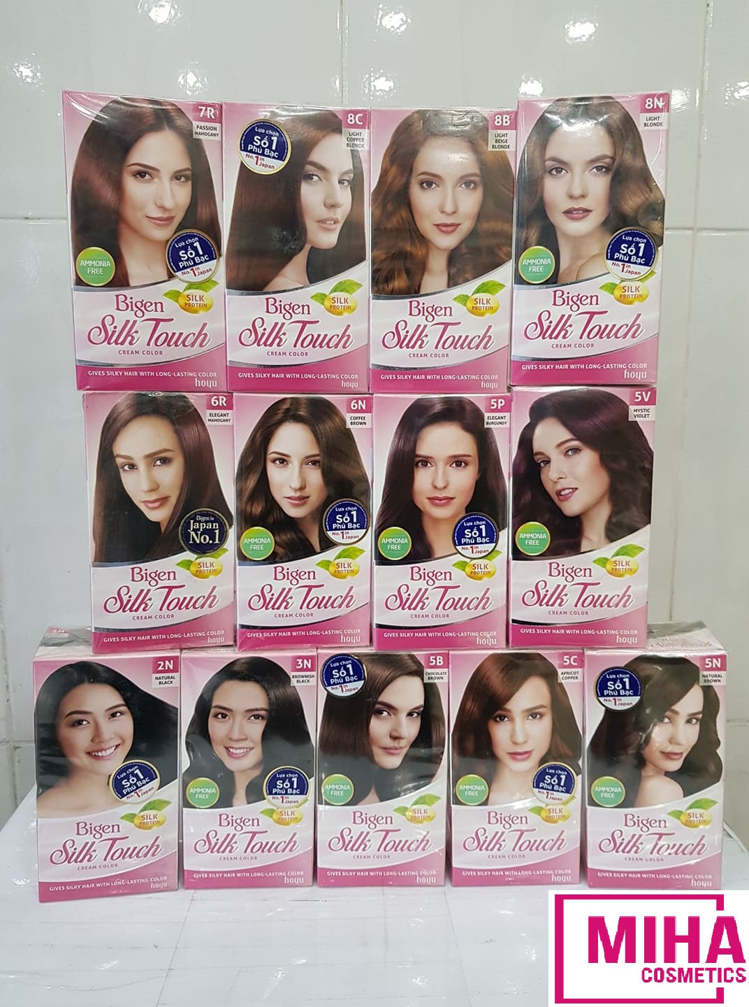 Thuốc Nhuộm Tóc Phủ Bạc Cao Cấp Bigen Silk Touch