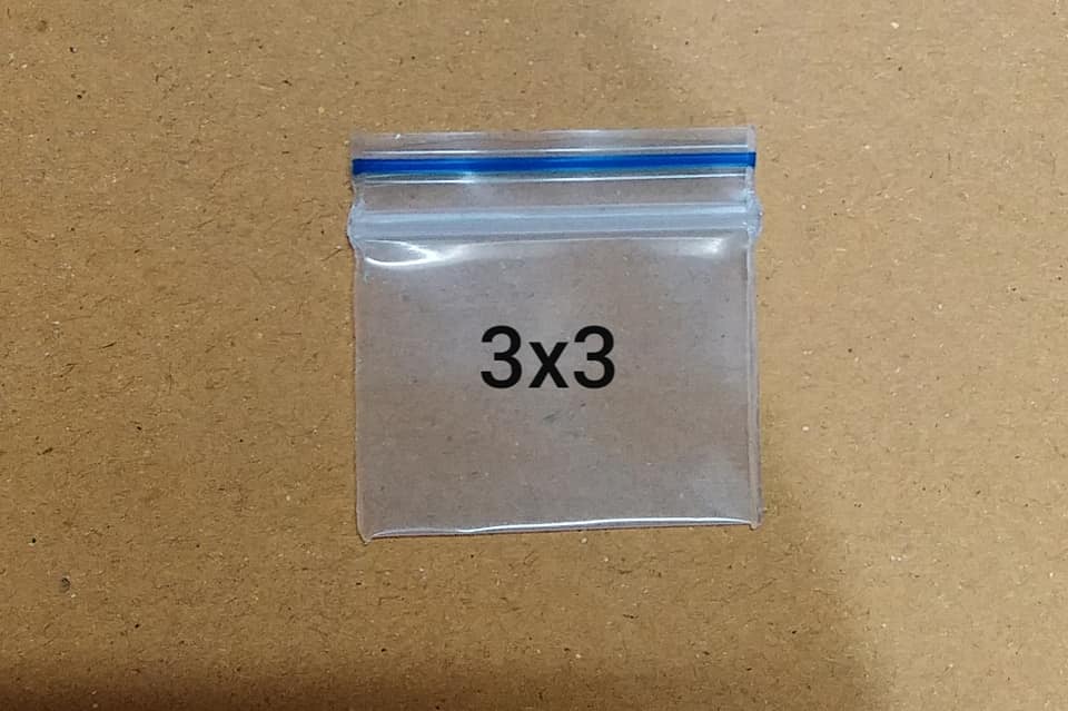 100 chiếc túi zip mini nhỏ size 3x3, loại đẹp dày dặn