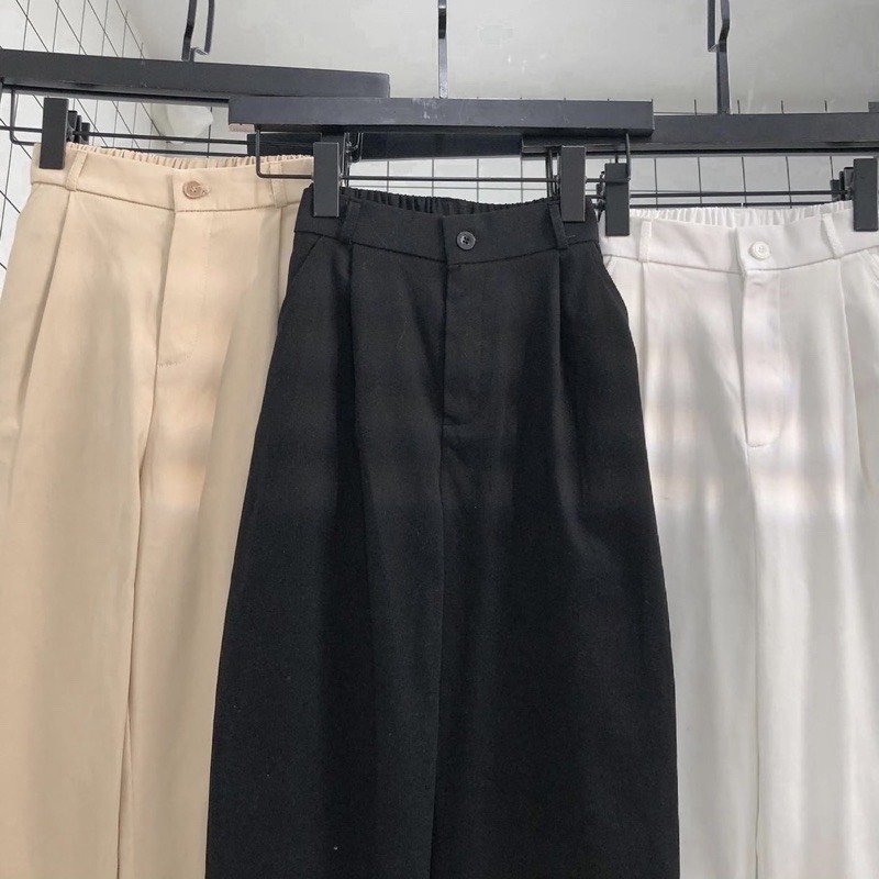 Quần Kaki Dáng Suông NELE Ullzang (Ảnh Thật/Có Sẵn)