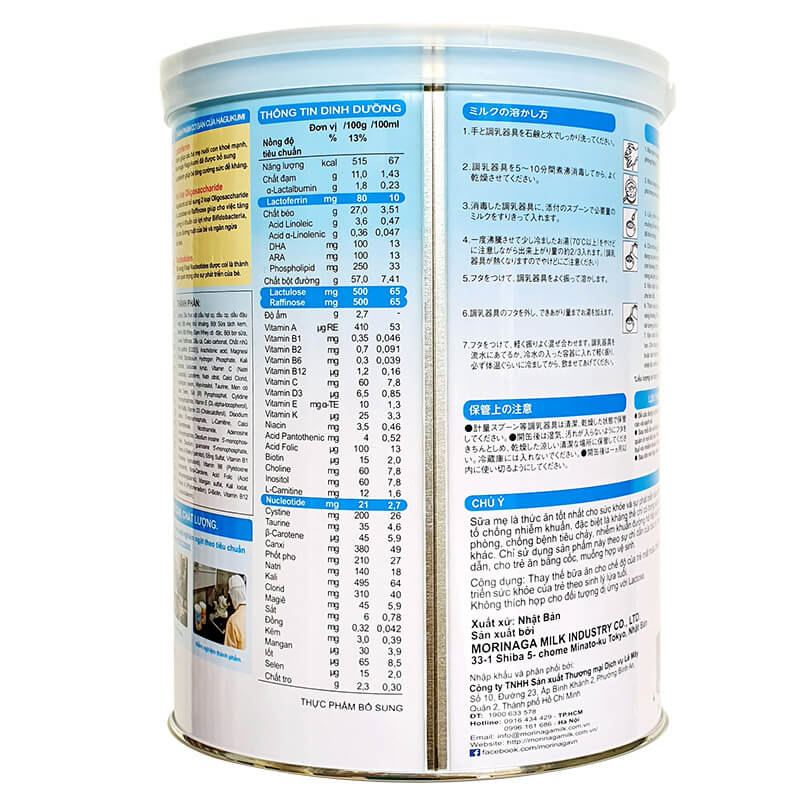 Sữa Morinaga số 1(850g) date tháng 9.2023