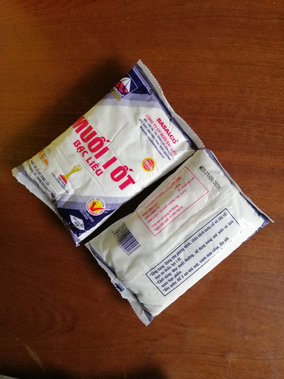 Combo 2 Gói Muối I - Ốt  - Bạc Liêu 500g