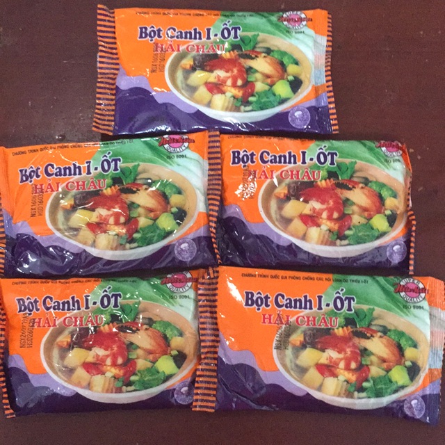 Combo 10 gói Bột Canh I-Ốt Hải Châu gói 190g