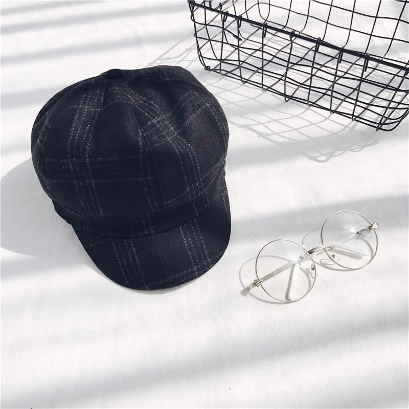 Mũ Nồi Dạ Beret Kẻ Caro SSV2077-MTT2