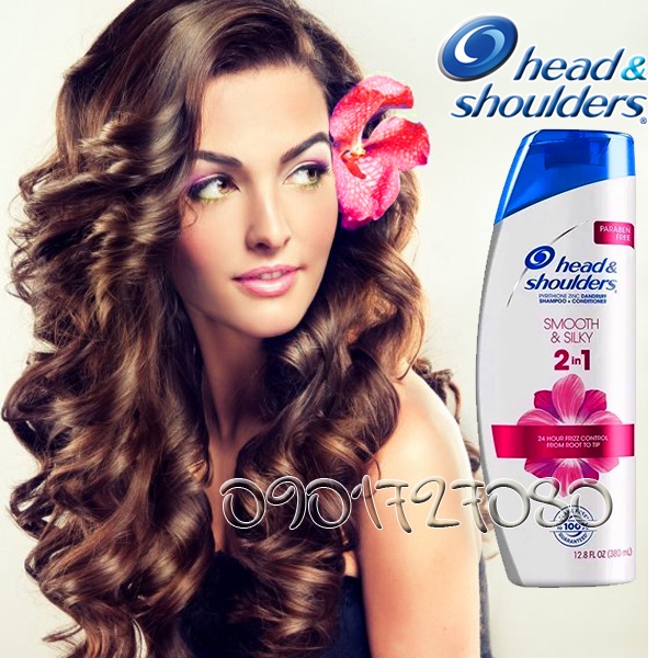 Dầu gội Head and Shoulders Smooth anh Silky (Hoa dâm bụt) - Pháp