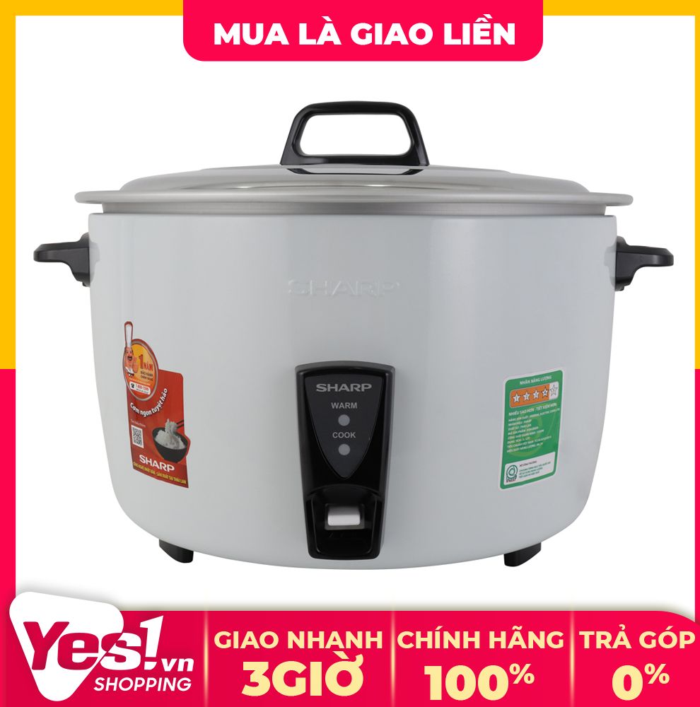 Nồi cơm điện sharp 7 lít ksh-d77v - bảo hành chính hãng - voucher 10% tối đa 400k