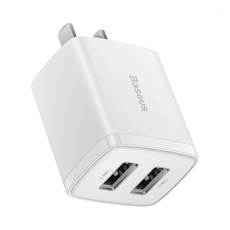 Củ Sạc Baseus Compact Charger 2 Cổng USB 10.5W