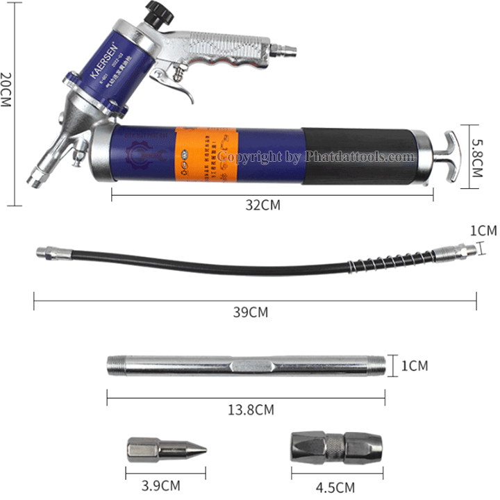 Súng Bơm Mỡ Khí Nén KAERSEN K601