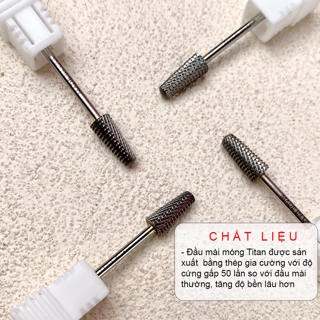 Đầu mài mịn da nail titan siêu êm