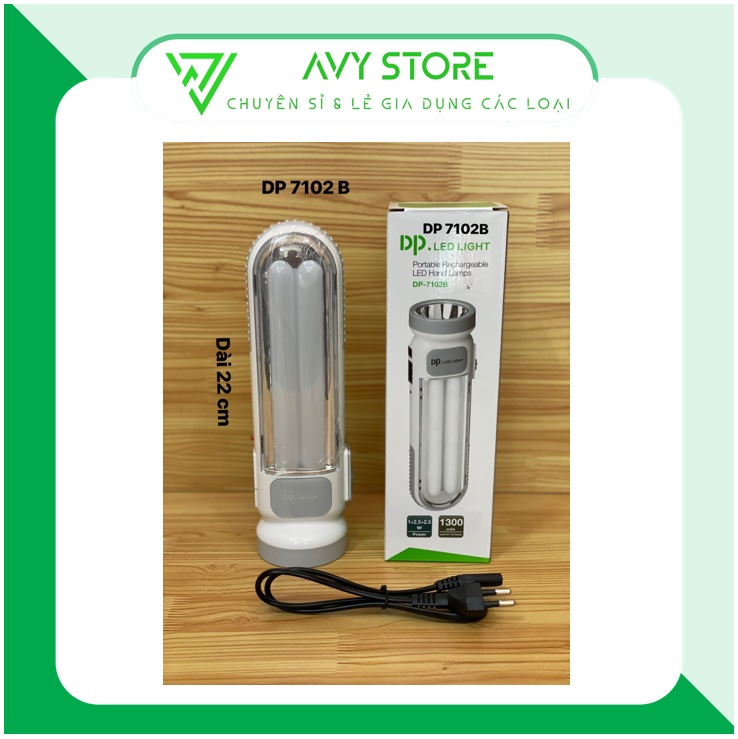 ĐÈN PIN LED SẠC CẦM TAY ĐA NĂNG DP 7102