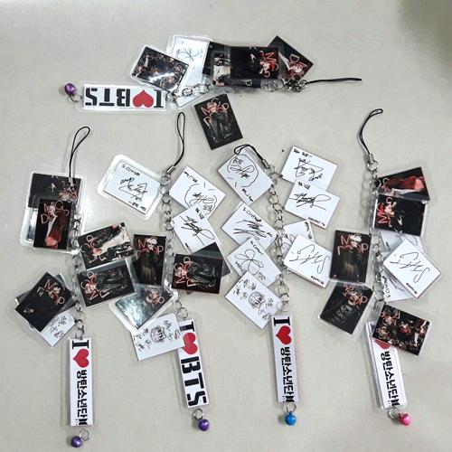 [HCM]Móc khóa chùm BTS - đủ 7 thành viên và có kèm chữ ký