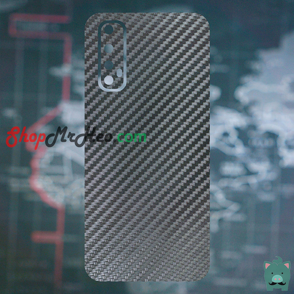 [HCM]Skin Dán Mặt Sau Lưng Vân Nhôm Realme 7