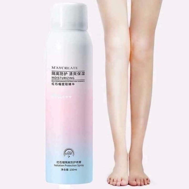 [HCM]Xịt Chống Nắng Trắng Da Maycreate 150ml Spf35