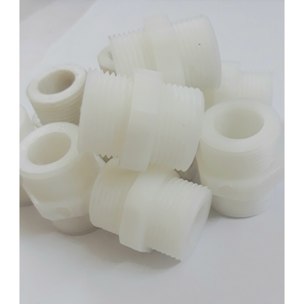 Bộ 2 (cút) nối thẳng ren 21 ra 21