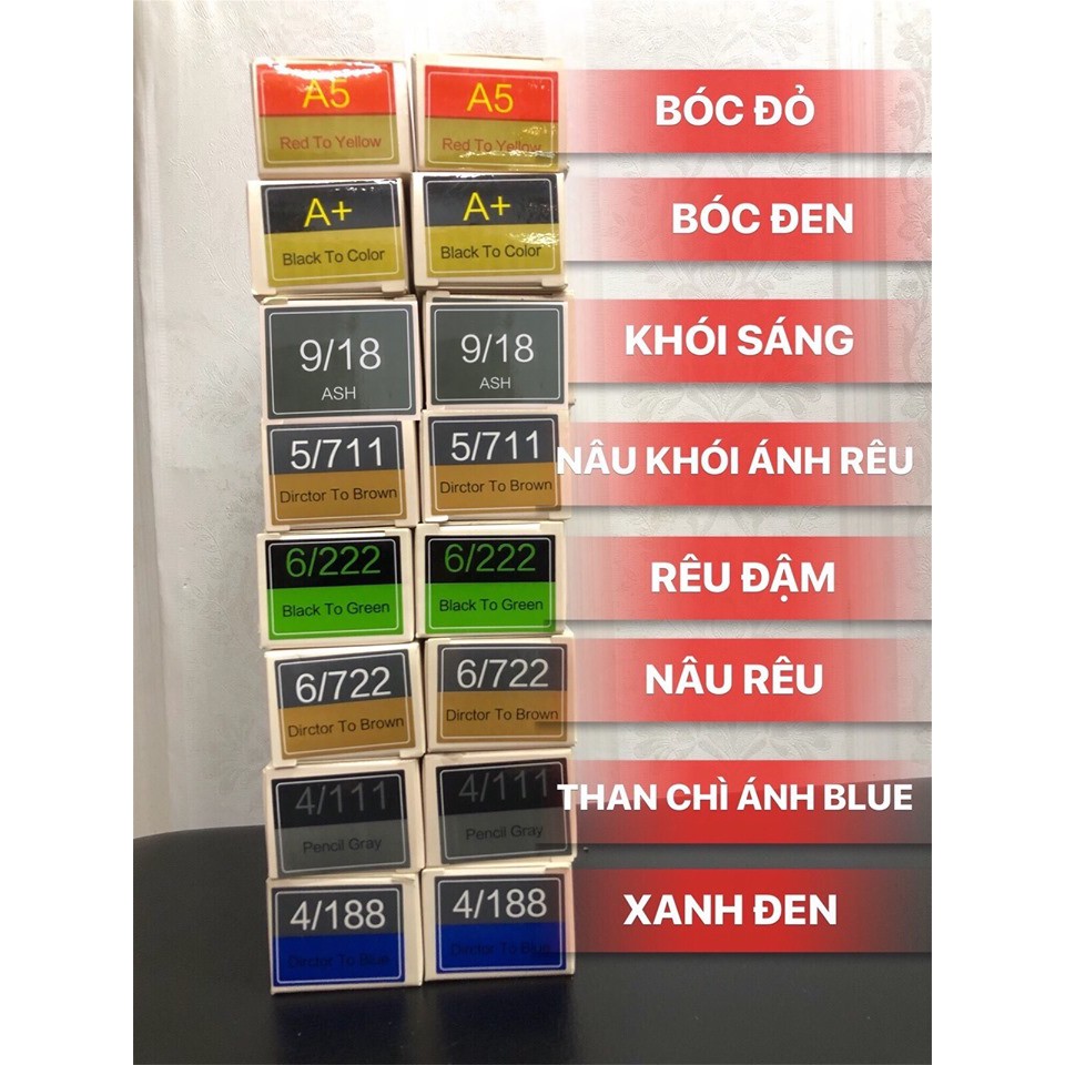 Màu nhuộm tóc trực tiếp từ nền tóc đen CAITU Color tour