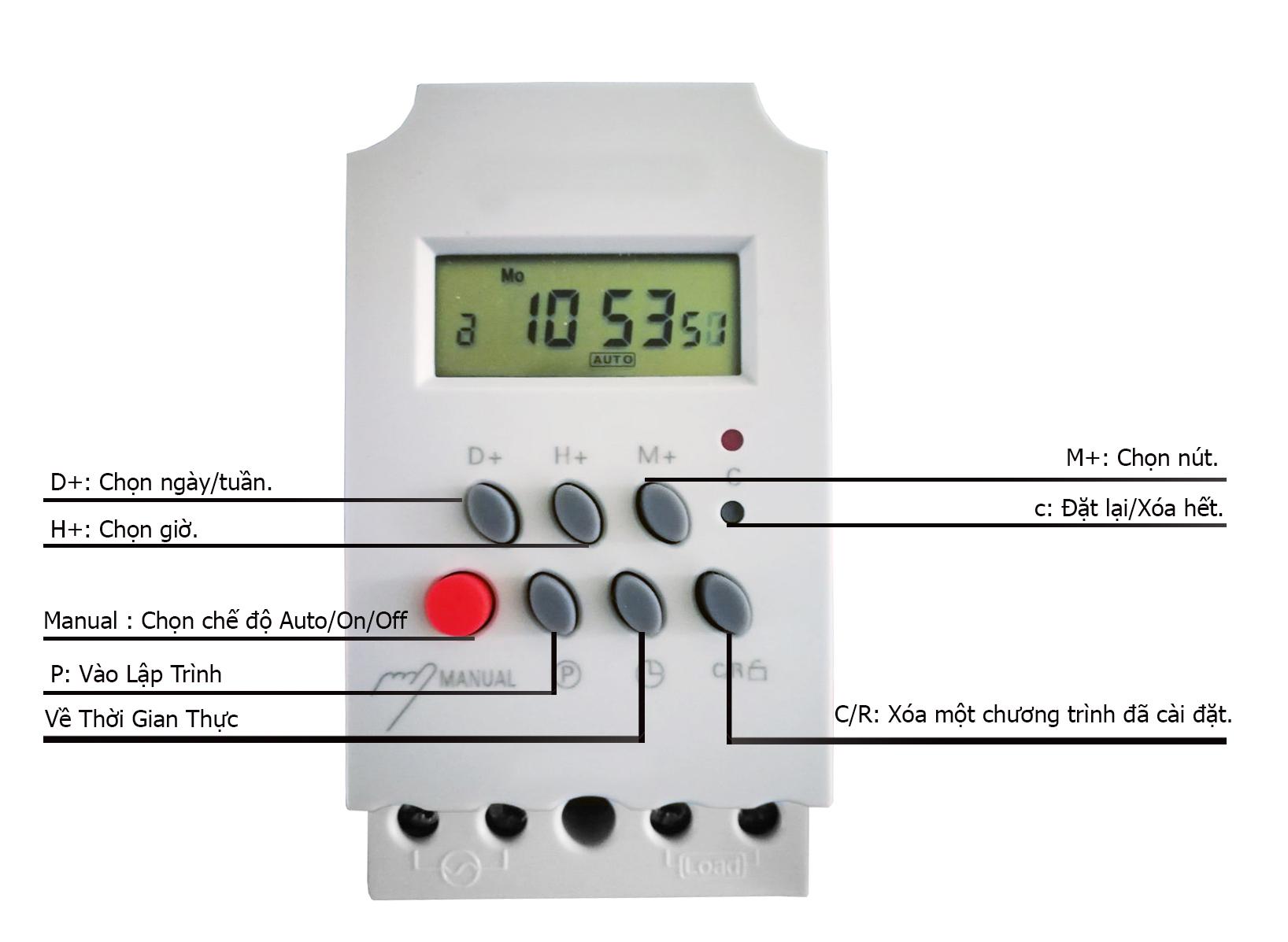 [HCM]CÔNG TẮC HẸN GIỜ KỸ THUẬT SỐ KW-TS17C