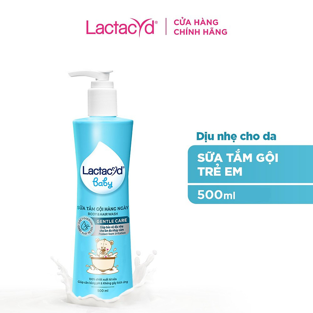 Sữa tắm gội Lactacyd BB 250ml cho bé