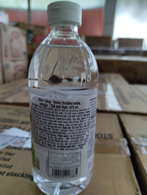 Giấm trắng Heinz chai nhựa 473ml