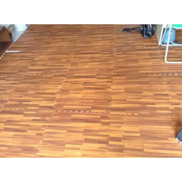 BỘ 6 TẤM THẢM XỐP VÂN GỖ KT 60X60CM