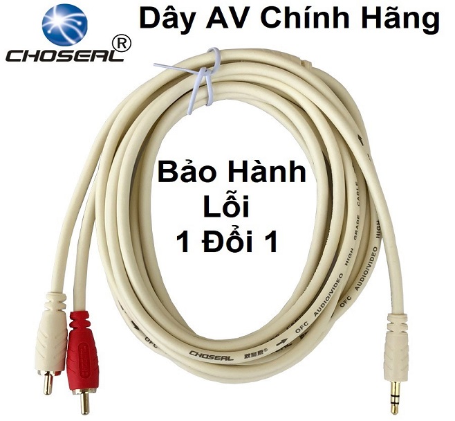 >> BÁO GIÁ DÂY AV 2-2 CHOSEAL DÀI 1.8M | Shopee Lazada Sendo Tiki mới nhất 106 Dây AUDIO 1 Đầu 3.5 Ra 2 Đầu AV, Hãng CHOSEAL Là Loại Cáp Truyền Tín Hiệu - Chống Nhiễu Dùng Làm Dây Lấy Nhạc Cho Mixer F4 - Mixer F7 - Mixer G4 - Mixer M4 Shop Bán 3 Loại Dài 1.8M - Dây Dài 3m - Dây Dài 5m